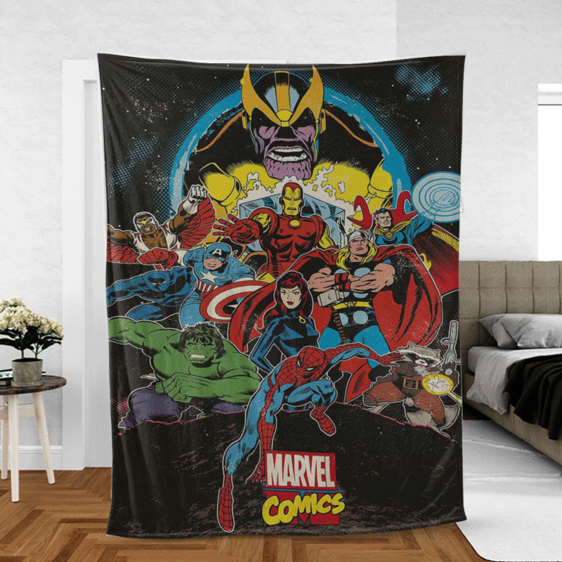 The Avengers Marvel Galaxy Gift For Fan Comfy Sofa Throw Blanket Gift