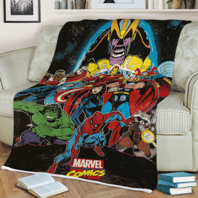The Avengers Marvel Comics 102 Christmas Gift,The Avengers Marvel Galaxy Gift For Fan Comfy Sofa Throw Blanket Gift