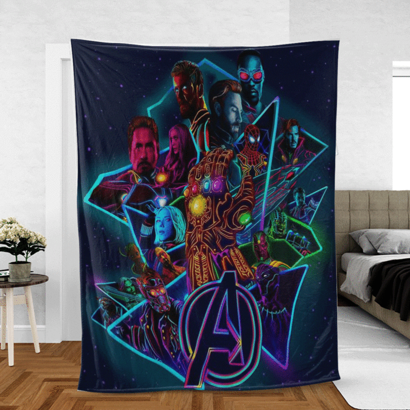 The Avengers Marvel Comics Gift For Fan Comfy Sofa Throw Blanket Gift