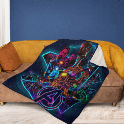 The Avengers Marvel Comics Galaxy Christmas GiftThe Avengers Marvel Comics Gift For Fan Comfy Sofa Throw Blanket Gift 2