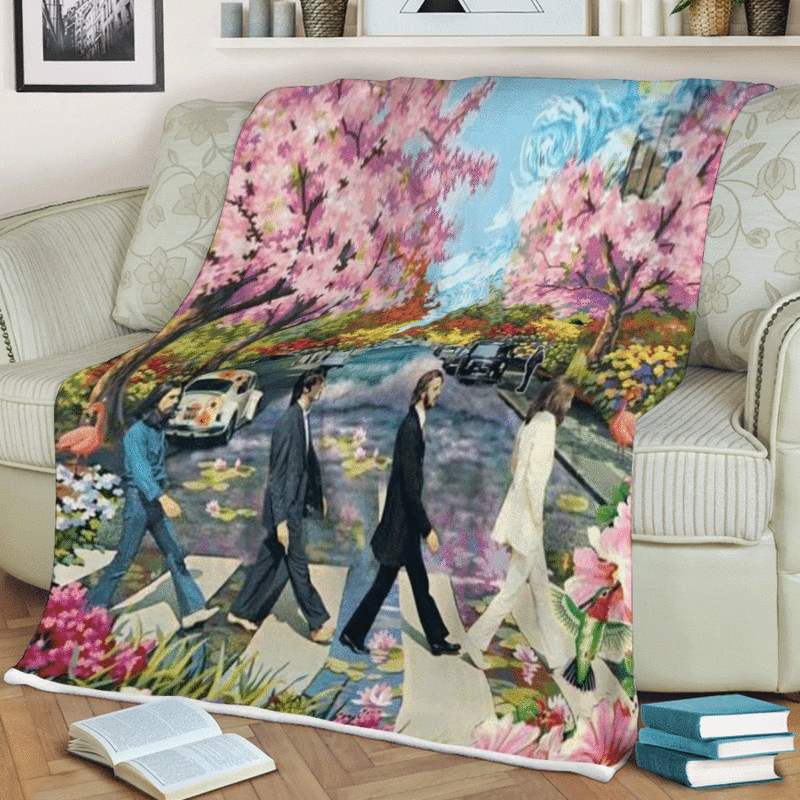 The Beatles Band Abbey Road Thanks You For The Memories Ver3 Christmas Gift Comfy Sofa Throw Blanket Gift