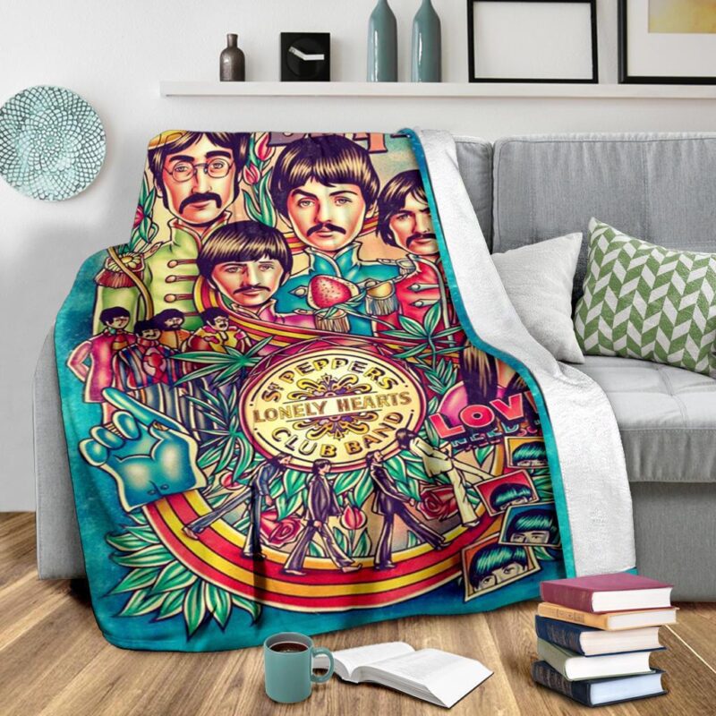 The Beatles Gift Lover Comfy Sofa Throw Blanket 2