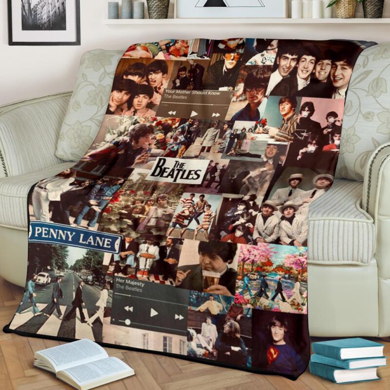 The Beatles Band Fleece Blanket