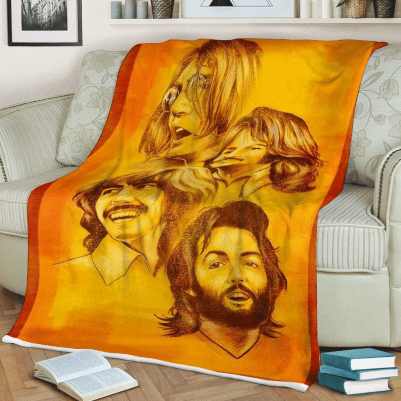 The Beatles Band Gift For Fan Comfy Sofa Throw Blanket Gift