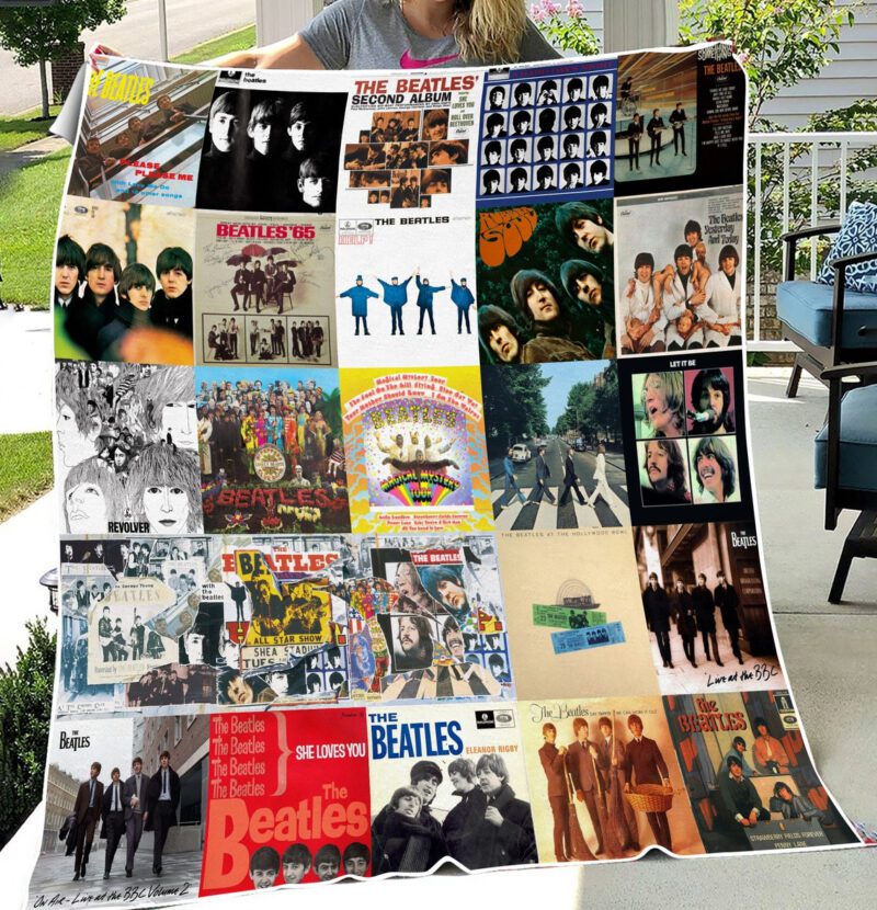 The Beatles Style Fleece Blanket