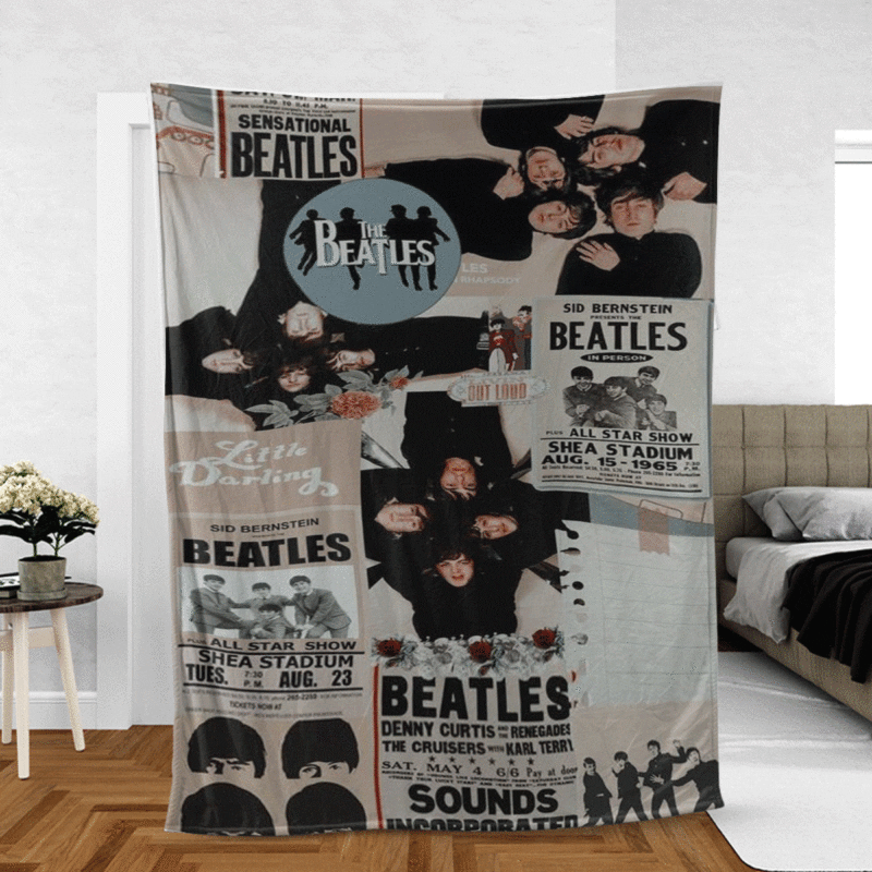 The Beatles Gift For Fan Comfy Sofa Throw Blanket Gift