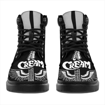 The Cream Boots Music Fan Gift Idea Working Boots Leather Boots Timber Motorcycle Boots 2