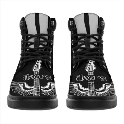 The Doors Boots For Music Band Fan Gift Idea, Working Boots Leather Boots Timber Motorcycle Boots 2 The Doors Boots For Music Band Fan Gift Idea Working Boots Leather Boots Timber Motorcycle Boots 2