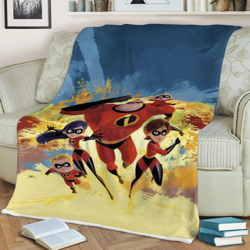 The Incredibles Gift For Fan Comfy Sofa Throw Blanket Gift