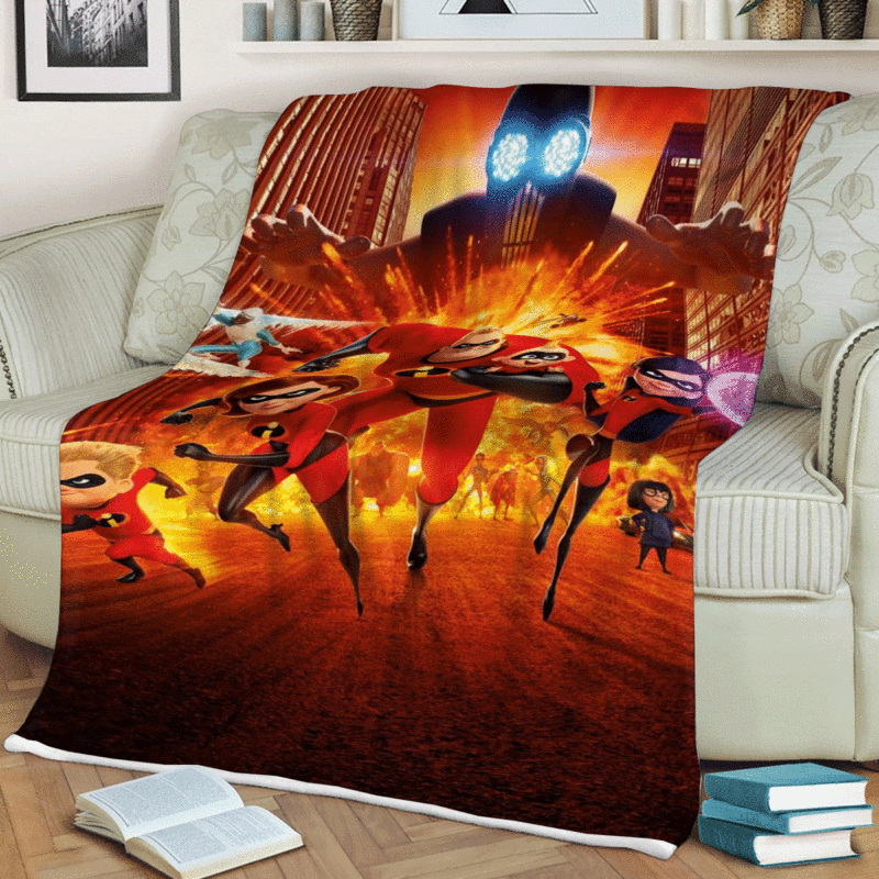 The Incredibles Gift For Fan Comfy Sofa Throw Blanket Gift