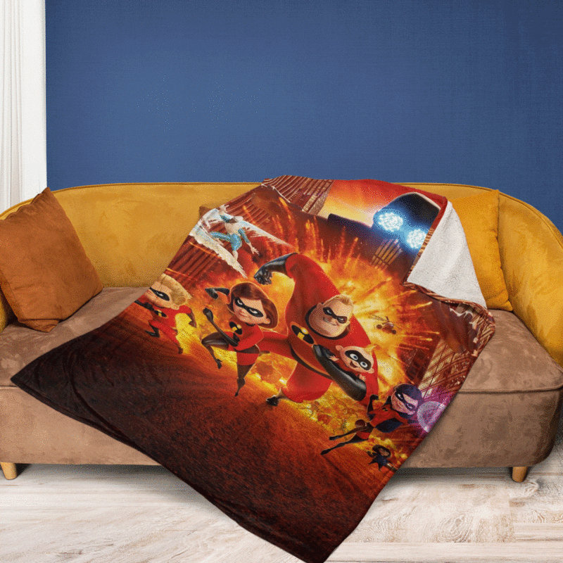 The Incredibles Superhero Film Disney Ver3 Gift LoverThe Incredibles Gift For Fan Comfy Sofa Throw Blanket Gift 2