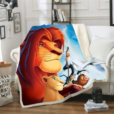 The Lion King Disney Cartoon Fleece Blanket, The Lion King Gift For Fans Comfy Sofa Throw Blanket 3