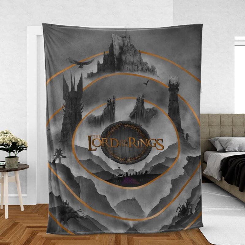 The Lord Of The Rings Film Series Gift For Fan Comfy Sofa Throw Blanket Gift