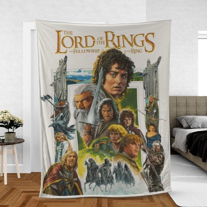 The Lord Of The Rings Film Series Gift For Fan Comfy Sofa Throw Blanket Gift