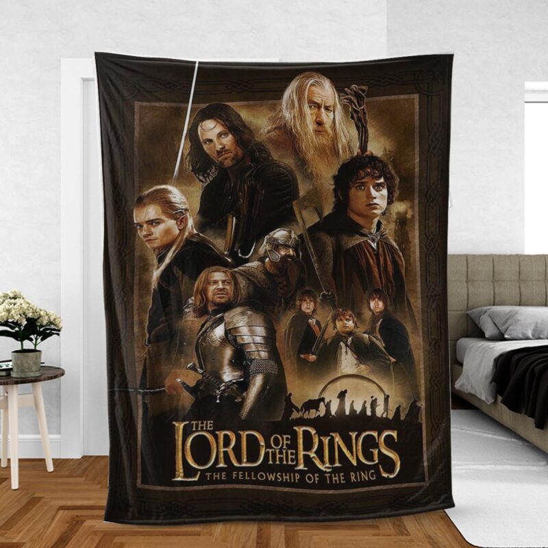 The Lord Of The Rings Film Series Gift For Fan Comfy Sofa Throw Blanket Gift