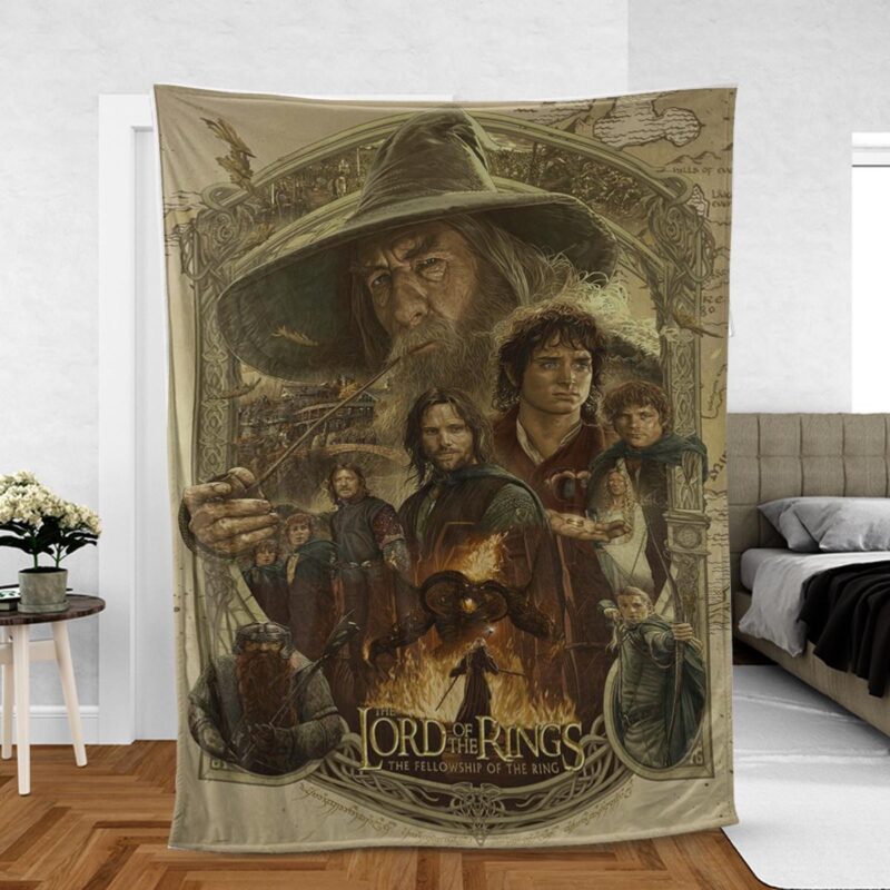 The Lord Of The Rings Film Series Gift For Fan Comfy Sofa Throw Blanket Gift