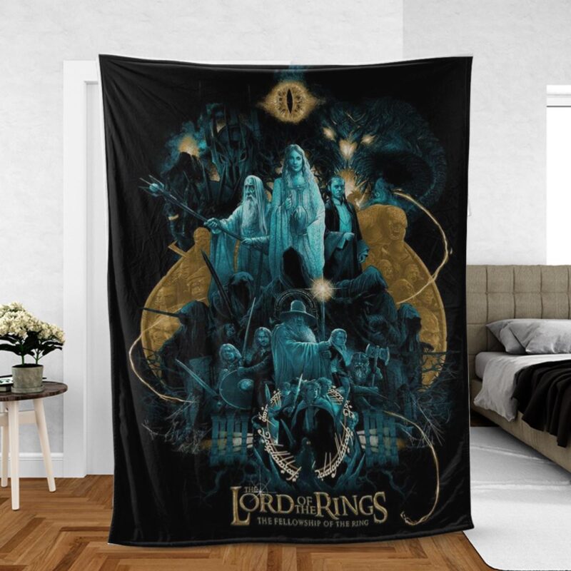 The Lord Of The Rings Film Series Gift For Fan Comfy Sofa Throw Blanket Gift