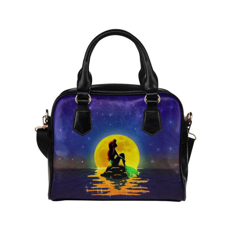 The Mermaid and the Moon Lady Leather Shoulder Hand Bag SB0100