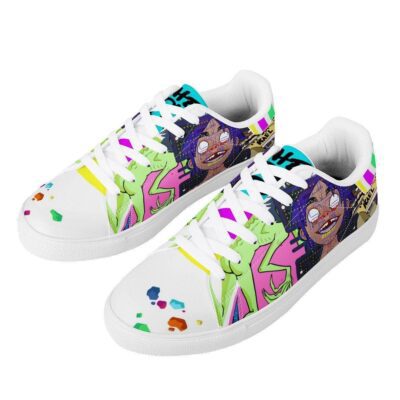 The Now Now Gorillaz Low Top Leather Skate Shoes Tennis Shoes Sneaker For Fans 3