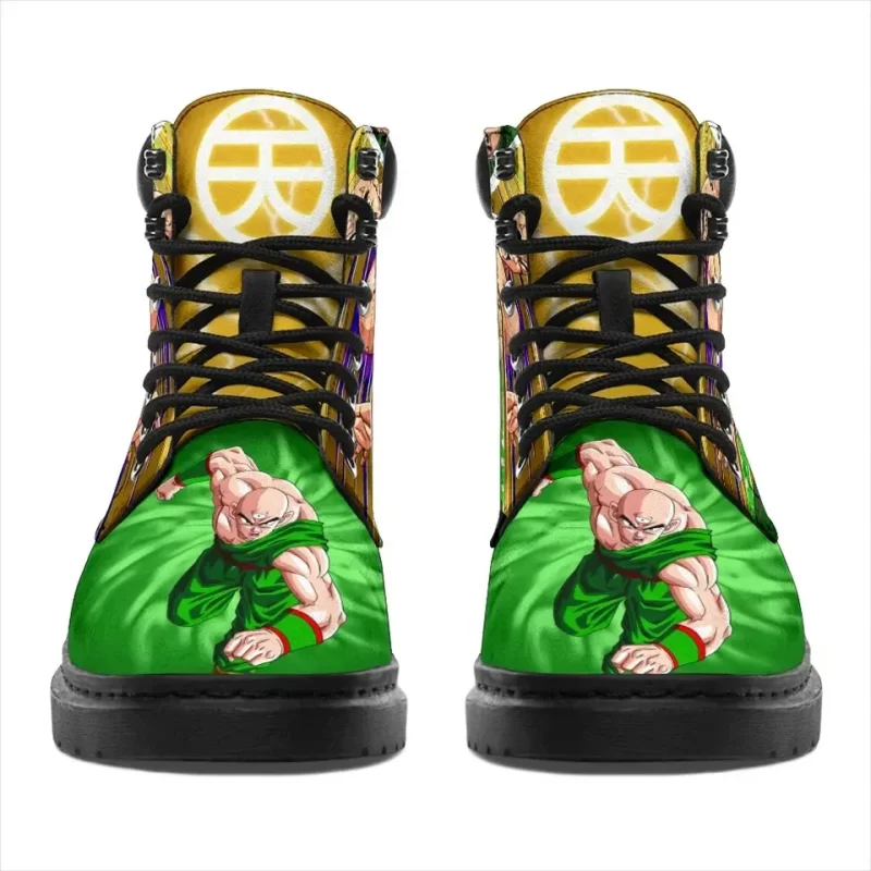 Tien Shinhan Dragon Ball Boots Shoes Custom Anime Working Boots Leather Boots Timber Motorcycle Boots 2