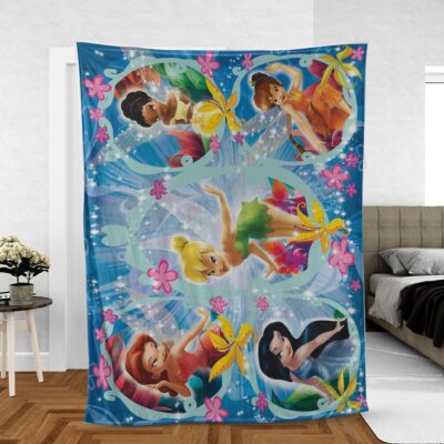 Tinker Bell Squad Comfy Sofa Throw Blanket Gift