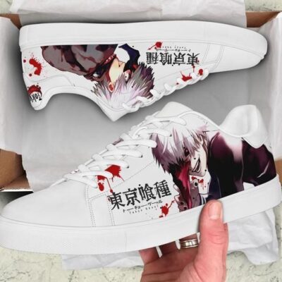 Tokyo Ghoul Ken Kaneki Tokyo Ghoul Low Top Leather Stan Smith Shoes SST1474 1 Tennis Shoes