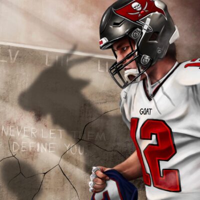 Tom Brady GOAT Canvas Prints Wall Art Decor 2