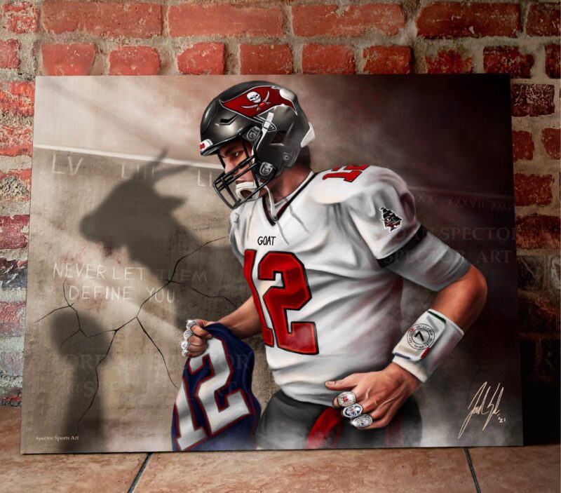 Tom Brady "GOAT" Canvas Prints - Wall Art Decor