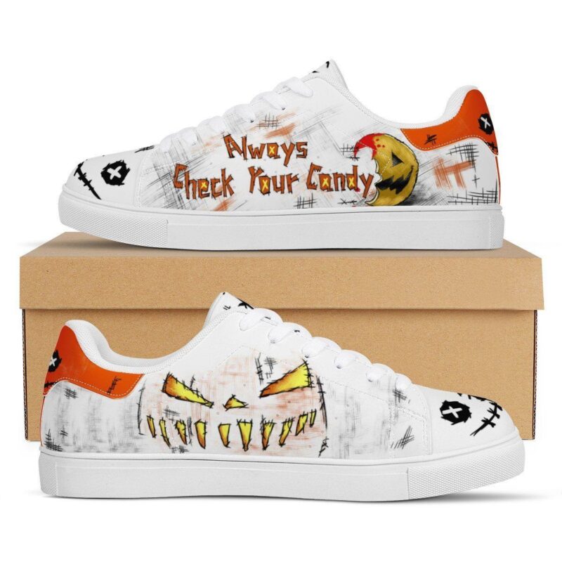 Trick'r Treat Halloween Low Top Leather Skate Shoes