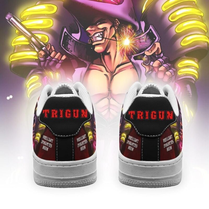 Trigun Shoes Brilliant Dynamites Neon Sneakers Anime Shoes Air Force 1 Sneakers 2