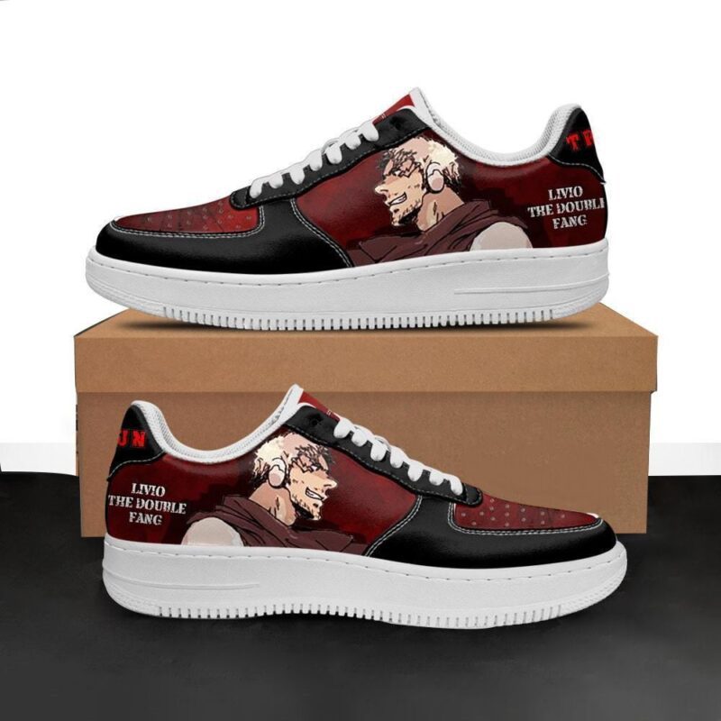 Trigun Shoes Livio The Double Fang Sneakers Anime Shoes Air Force 1 Sneakers