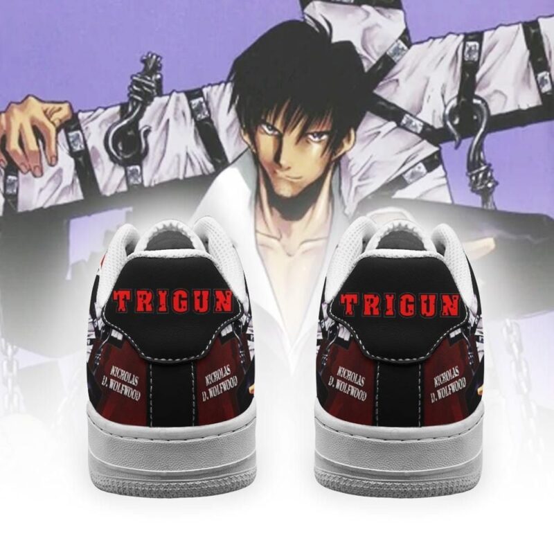 Trigun Shoes Nicholas D. Wolfwood Sneakers Anime Shoes Air Force 1 Sneakers 2