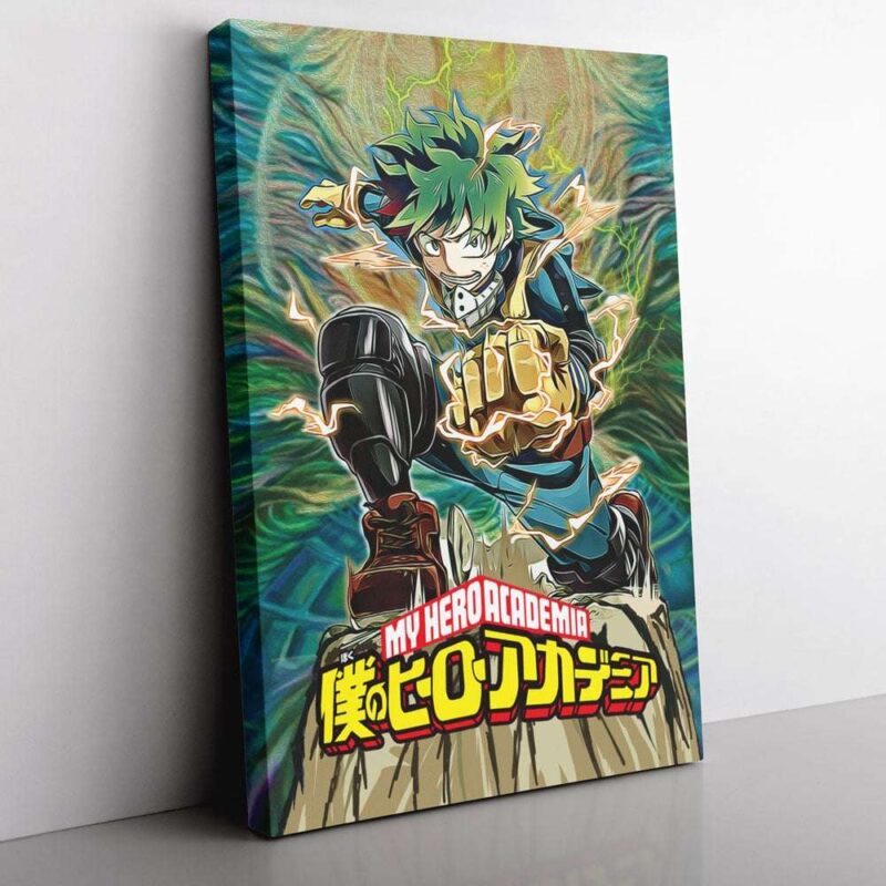 Trippy Deku My Hero Academia Canvas Poster Print Wall Art Decor