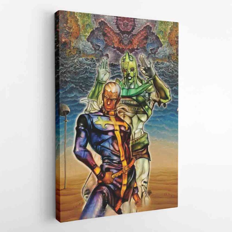 Trippy Enrico Pucci C Moon Jojos Bizarre Adventure Canvas Poster Print Wall Art Decor 1