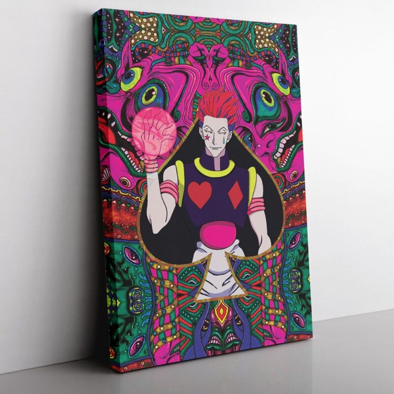 Trippy Mystic Faces Hisoka Hunter X Hunter Canvas Poster Print Wall Art Decor