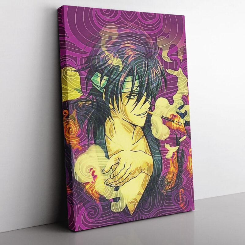 Trippy Smokin Shinsuke Gintama Canvas Poster Print Wall Art Decor