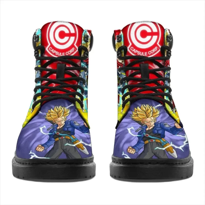 Trunks Dragon Ball Boots Timbs Custom Anime Working Boots Leather Boots Timber Motorcycle Boots 2