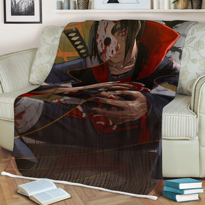 Itachi Anbu Team Comfy Sofa Throw Blanket Gift