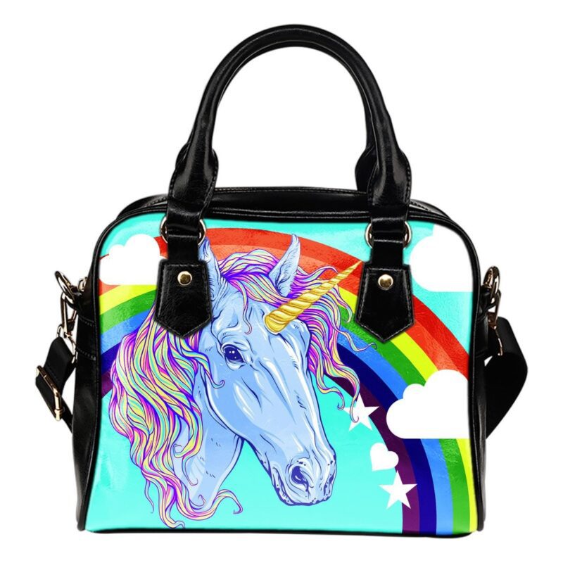 Unicorn Rainbow Lady Leather Shoulder Hand Bag SB0069