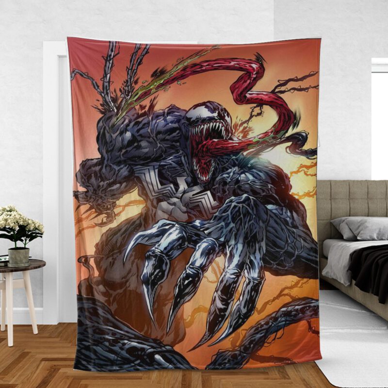 Venom Marvel Movie Gift For Fan Comfy Sofa Throw Blanket Gift