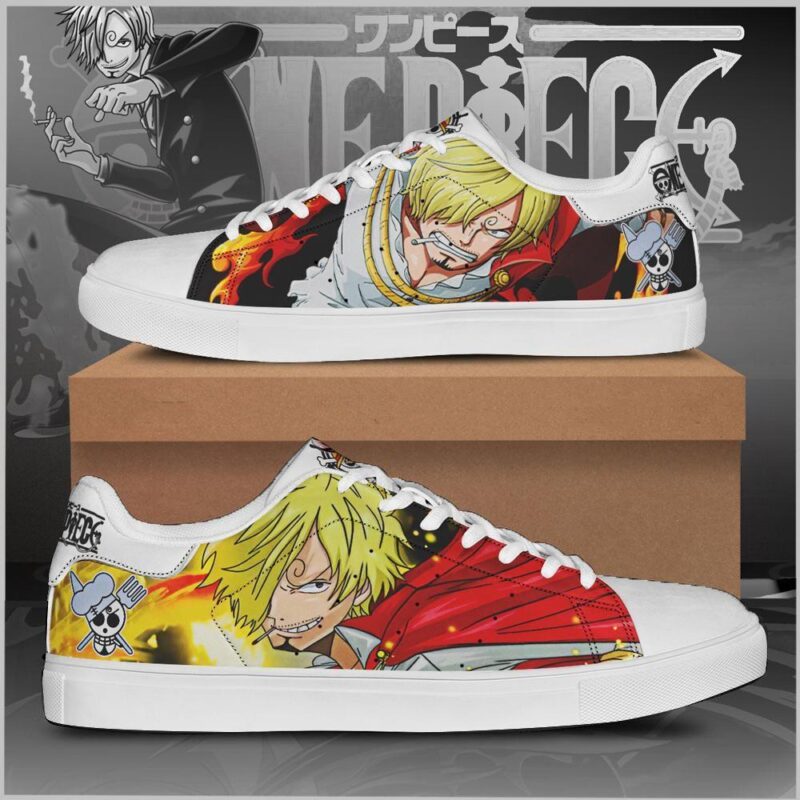 Vinsmoke Sanji One Piece Low Top Leather Skate Shoes