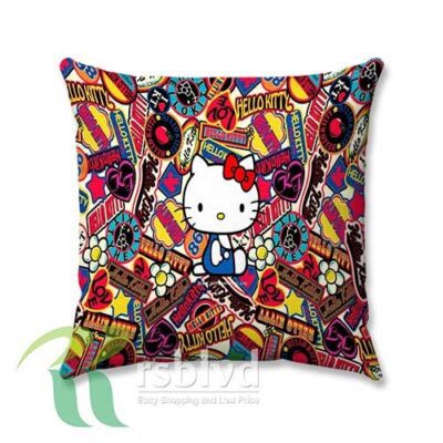 Vintage Hello Kitty Wallpaper Custom Pillow Case Cover