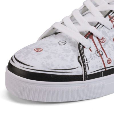 Wade Wilson Deadpool Low Top Leather Skate Shoes Tennis Shoes Sneaker For Fans 3