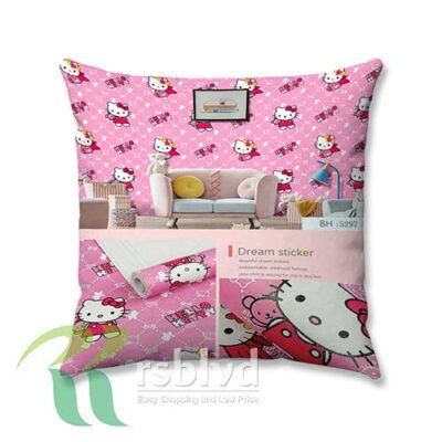 Wallpaper Motif Hello Kitty Custom Pillow Case Cover