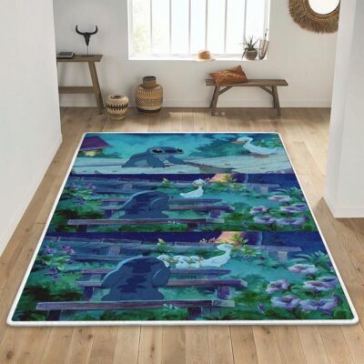 Walt Disney Stitch Stitch And Lilo Area Rug Living Room, Walt Disney Stitch Stitch And Lilo Stitch And Duck Gift For Fan Rug Floor Decor 1 Walt Disney Stitch Stitch And Lilo Stitch And Duck Gift For Fan Rug Floor Decor