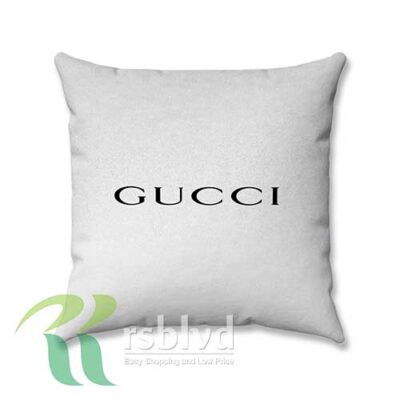 White Gucci Wallpaper Custom Pillow Case Cover