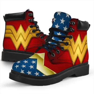 Wonder Woman Boots Shoes, Working Boots Leather Boots Timber Motorcycle Boots