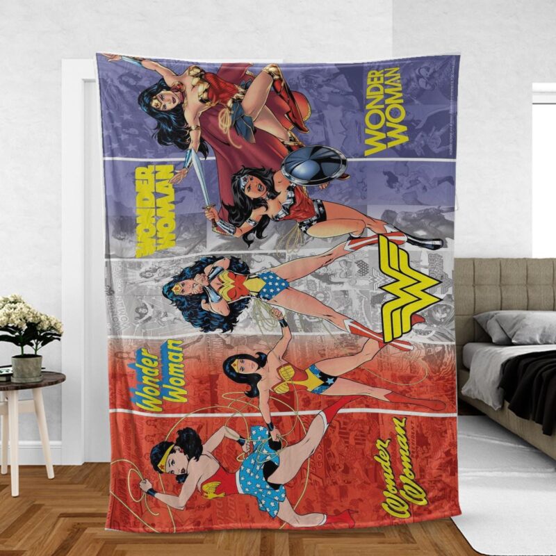 Wonder Woman Generations Comfy Sofa Throw Blanket Gift