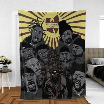 Wu-Tang Clan Rap Hip Hop Gift For Fan Comfy Sofa Throw Blanket Gift