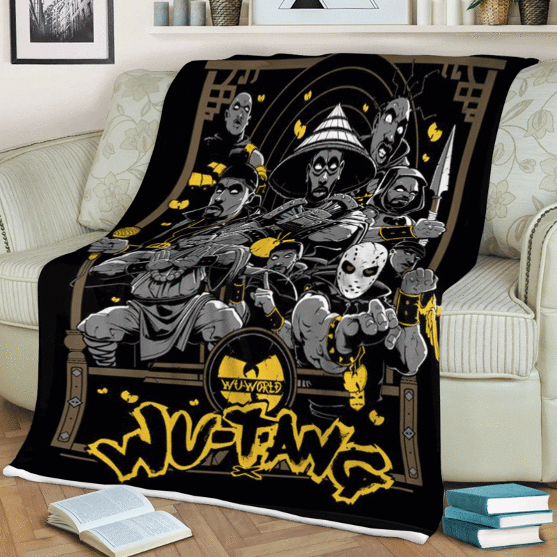 Wu tang Clan Band Hip Hop 123 Gift Fan Comfy Sofa Throw Blanket Gift